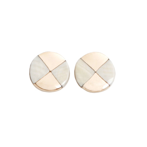 Ivory Pinwheel Studs