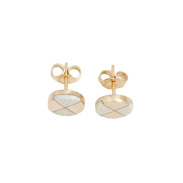 Ivory Pinwheel Studs