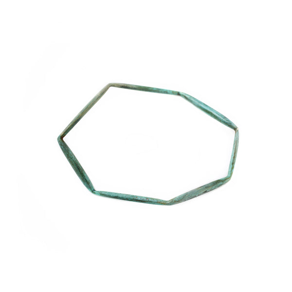 Ponti Bangle- Green Patina