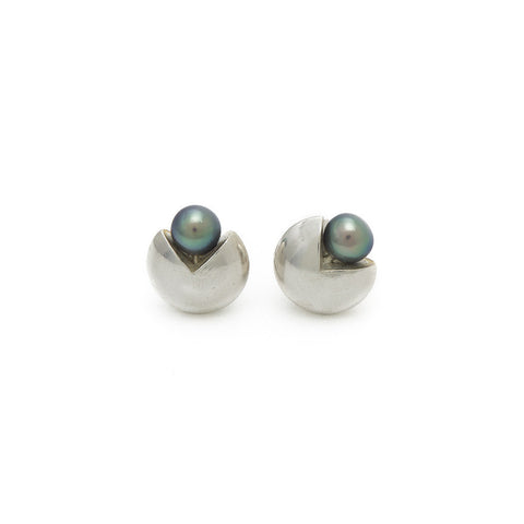 Quarter Pearl Studs