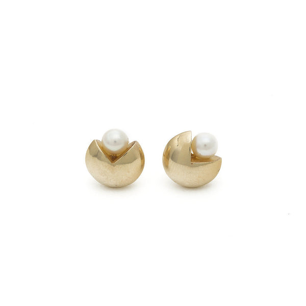 Quarter Pearl Studs